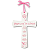 Baby Girl's 6in Baptism White Cross