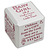 Baby Girl Scripture Cube