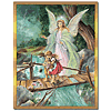 Baptism Guardian Angel with Children Plaque