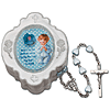 Baby Boy's First Heart Rosary in Blue