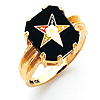 Oblong Eastern Star Ring