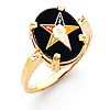 Oval Eastern Star Ring