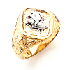 Yellow Gold 4th Degree Knights of Columbus Ring