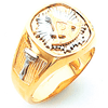 Two-tone Gold Harvey & Otis Past Master Ring - Design Yours