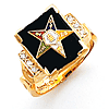 Yellow Gold Diamond Eastern Star Ring