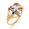 Heart Eastern Star Ring