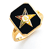 Oblong Eastern Star Ring