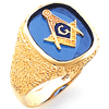 Yellow Gold Jumbo Harvey & Otis Pebble Masonic Ring