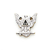 10k White Gold 1/2in Scottish Rite Wings Up Tie Tac
