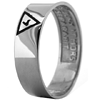 Platinum 6mm Masonic Scottish Rite Band