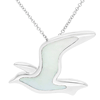 Sterling Silver Mother of Pearl Seagull Necklace
