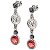 Cleveland Indians Crystal Logo Earrings