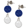 Sterling Silver New York Islanders Crystal Ovation Earrings