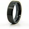 Flat Black Ceramic 6mm Ring with Satin Finish