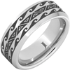 Serinium Oahu Ring with Polynesian Design 8mm