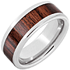 Serinium Ring with Kingwood Inlay 8mm