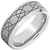 Serinium Ring with Alchemist Laser Engraving and Beveled Edges 8mm