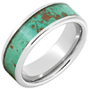 Serinium Rustic Patina Royal Copper Inlay Ring 8mm