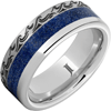 Serinium Ocean Waves Ring with Lapis Inlay 8mm