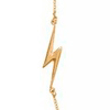 14k Yellow Gold Lightning Bolt Necklace 18in