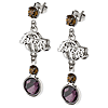Los Angeles Lakers Crystal Logo Earrings
