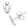 Little Diva Kid's Angel Earrings with Diamonds