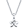 Little Diva Kid's Star Pendant with Diamond Accent