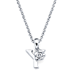 Little Diva Kid's Letter Y Pendant with Diamond Accent