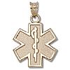 Yellow Gold 5/8in Star of Life Charm