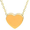 14k Yellow Gold Mini Heart Necklace