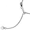 14kt White Gold 1.2mm Adjustable Rope Chain
