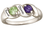 Melodic Rounds Mother's Ring - Sterling Silver