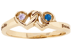 Gold-plated Sterling Silver Loving Promise Ring