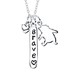 Sterling Silver Winnie the Pooh Pendant with 18in Chain