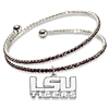Louisiana State University Amped Logo Crystal Bracelet