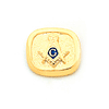 Yellow Gold Plated Oblong Masonic Tie Tac