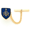 Masonic Shield Tie Tac - Yellow Gold Plated