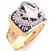 Yellow Gold Blue Lodge Ring with Oversize G