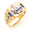 Yellow Gold Wide Past Master Mason Ring - Design Yours