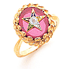 Eastern Star Red Onyx Ring