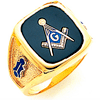 Design Yours: Jumbo Blue Lodge Ring with Oblong Stone