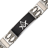 Stainless Steel 8in Masonic ID Bracelet