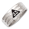 Sterling Silver 33rd Degree Masonic Ring 