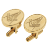 14kt Gold Plated Oval Masonic Cufflinks