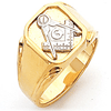Vermeil Two Tone Blue Lodge Ring