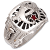 Sterling Silver Shriner Ring