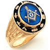 Cipher Blue Lodge Ring - Vermeil