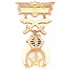 Vermeil 4 3/8in Masonic Shrine Jewel