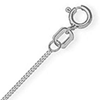 14k White Gold Adjustable Curb Children's Chain 13in to 15in