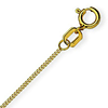14k Yellow Gold Adjustable Curb Children's Chain 13in to 15in